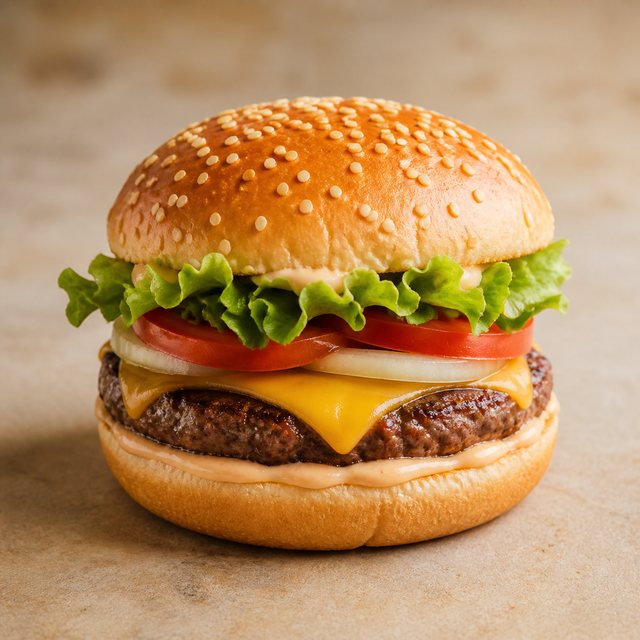 Generic burger used as a local fast-food price benchmark