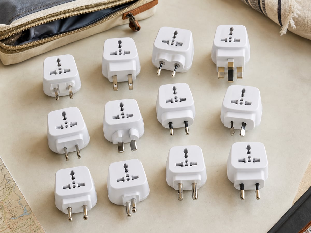 Ceptics 12-piece international travel adapter plug set